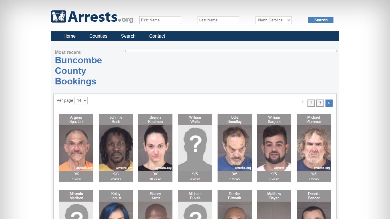 Buncombe County Arrests and Inmate Search